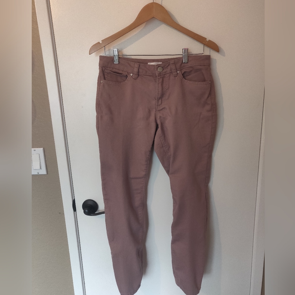 LC Lauren Conrad Skinny Mauve Ankle Jeans